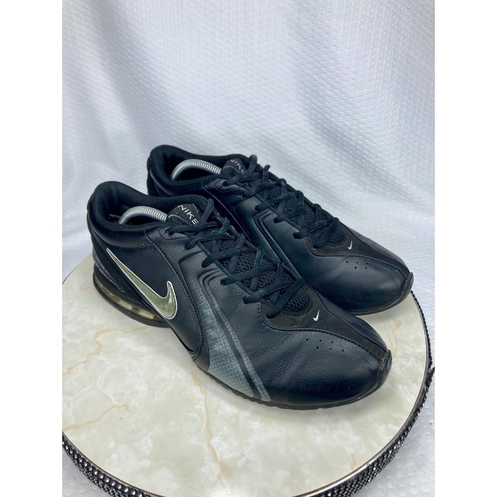 Nike Reax Trainer 3 SL Sneakers Mens 11 Black Leather Athletic Running Gym Shoes
